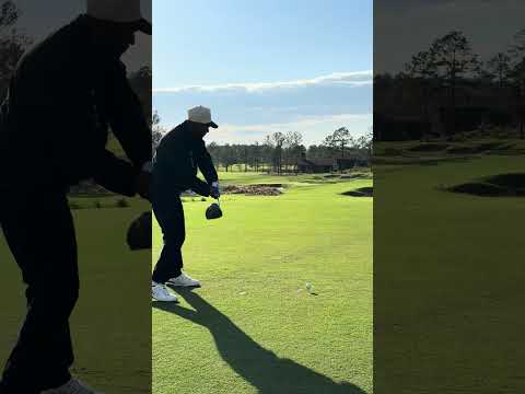 Schoolboy Q driver swing 18 at The Tree Farm #golf #golftechnique #golfgear #golfswing