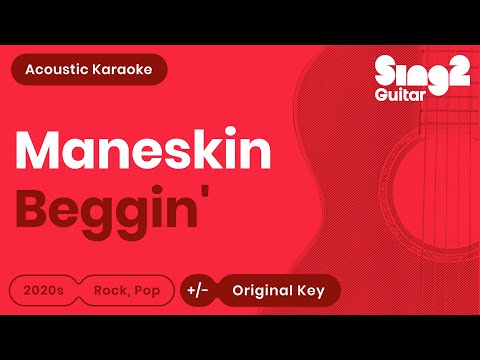 Måneskin - Beggin' (Karaoke Acoustic Guitar)