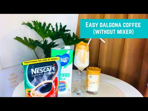 Easy Dalgona Coffee | Without Mixer | Trending Korean Recipe | By MC Santiago