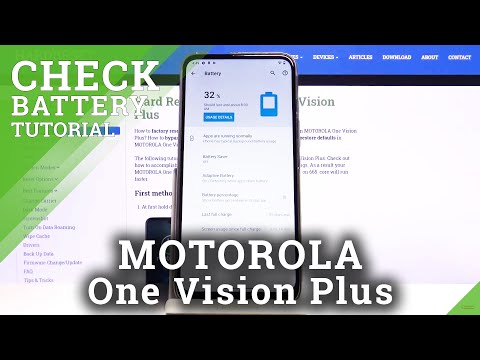 How to Show Battery % in MOTOROLA One Vision Plus – Battery Percentage on Status Bar