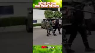 Download lagu Police officer surprised as a group of TNI Snipers pass by #shortvideo #publicservant #tniad #sniper mp3