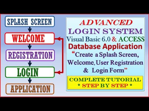 Advanced  Login and Registration System using Visual Basic 6.0 and MS Access-Step by Step Tutorial Video
