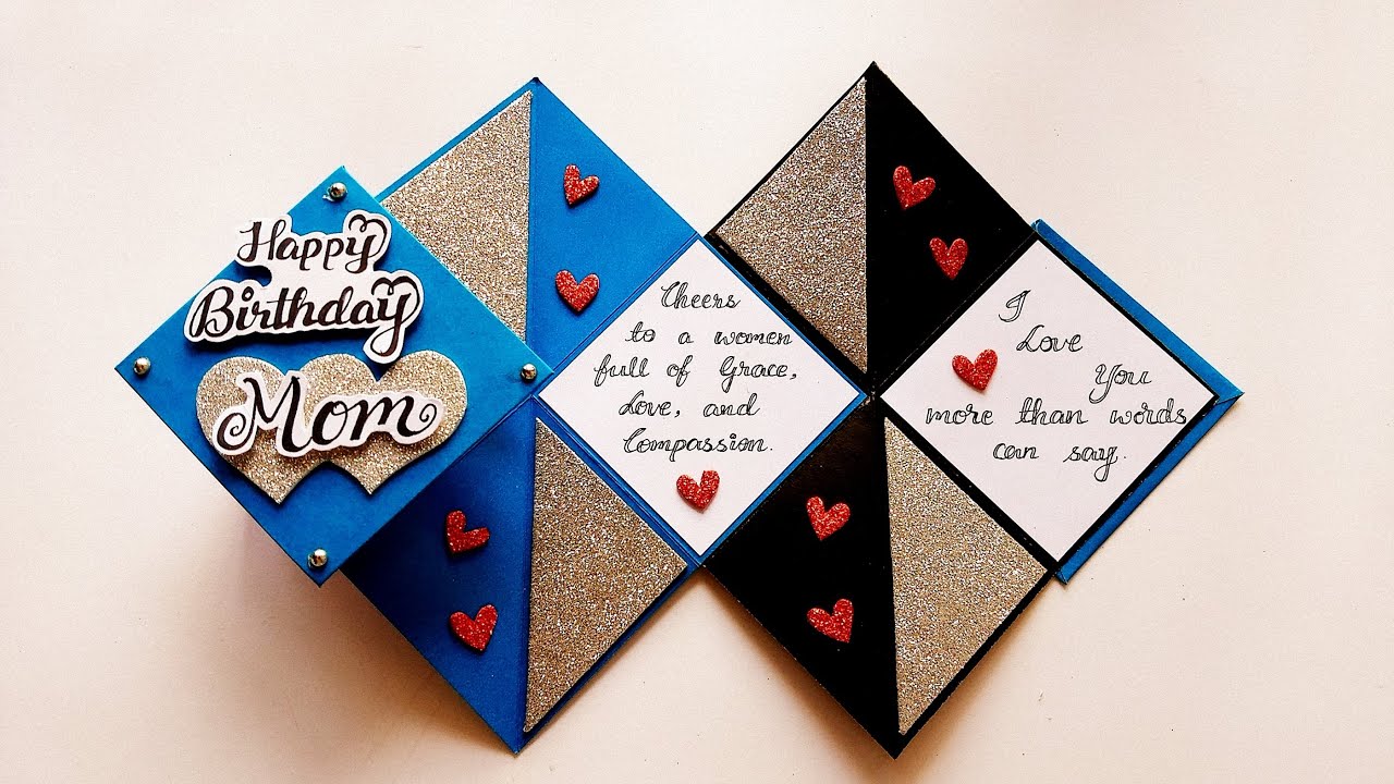 Watch video Beautiful Birthday Card | Birthday Card For MOTHER | Handmade Birthday Card Idea | Tutorial Now Beautiful Birthday Card | Birthday Card For MOTHER | Handmade Birthday Card Idea | Tutorial