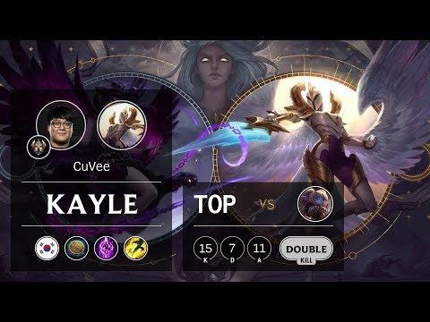 Kayle Top vs Poppy - KR Challenger Patch 9.21