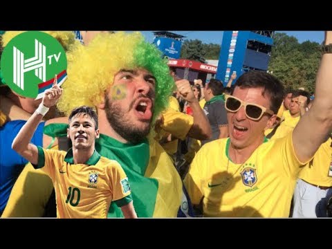 🇧🇷 Brazil fans go crazy in Moscow Fan Zone after victory over Mexico | World Cup Daily Vlog Day 18
