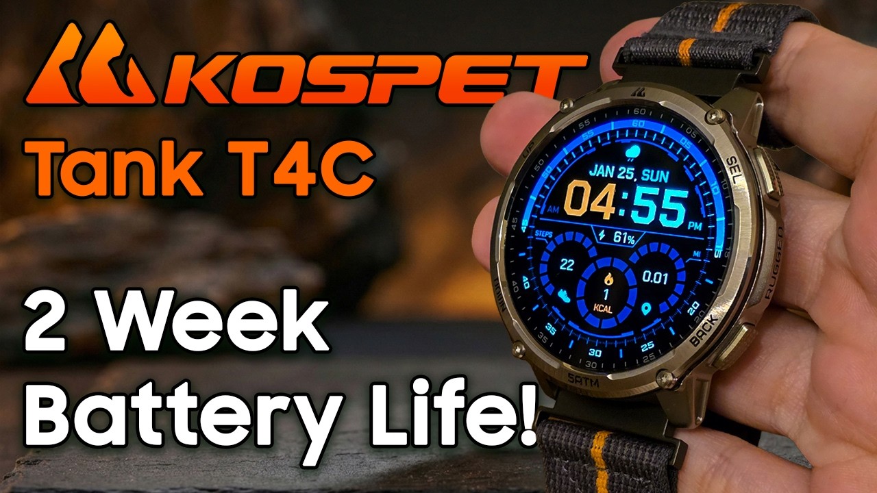 Kospet Smartwatch Tank T4C Black