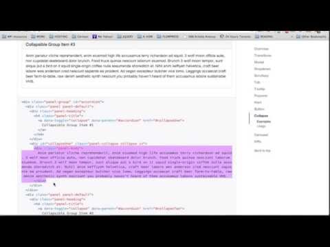 Bootstrap 3  The Complete Guide Course #19- Accordion js