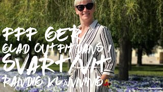 FFF ger glad outfitdans svart/vit randig klänning