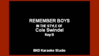 Remember Boys (In the Style of Cole Swindell) (Karaoke with Lyrics)