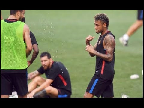 Neymar vs Semedo fight in barcelona training 28 07 2017