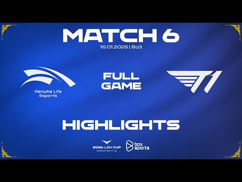 FULL HIGHLIGHTS HLE vs T1 | MATCH 6 | 2026 LCK CUP