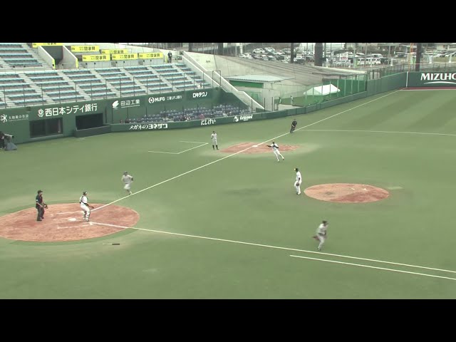 【春季教育リーグ】好守備!! ホークス・イヒネイツア 難しいバウンドを捌きゲームセットを飾る‼ 2025年3月12日 福岡ソフトバンクホークス 対 くふうハヤテベンチャーズ静岡