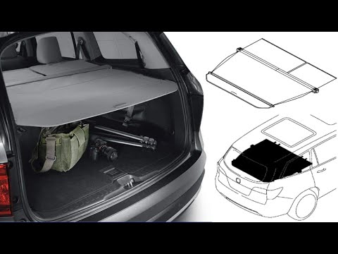 Honda Pilot Cargo Cover Installation 2016 - 2022 (Part # 08U35-TG7-111)