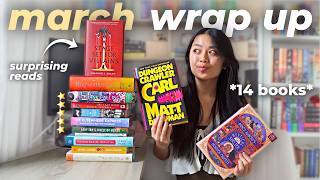I read 14 books in March... let's talk about it | READING WRAP UP 📚⭐️