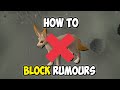 How To Set Up A BLOCK LIST For Hunters Rumours