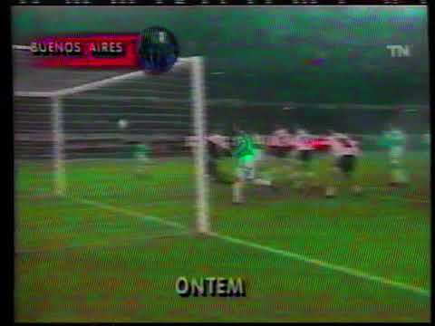 RIVER PLATE 1x0 ATLÉTICO NACIONAL (p.7x8) + GRÊMIO 2x0 EMELEC- Libertadores 1995 - Jornal Nacional