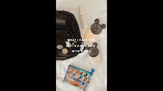 What I Pack For Disneyland With 3 Kids