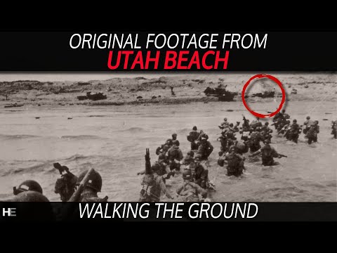 ORIGINAL FOOTAGE! UTAH Beach Landings | Exploring Formidable German Defences | Normandy WW2