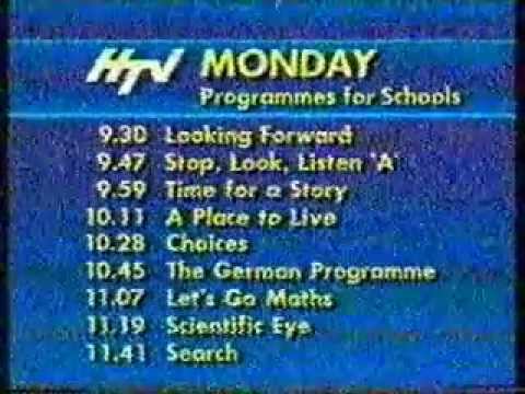 HTV WALES REGIONAL SCHOOLS STANDBY AND 'LOOKING FORWARD' TITLES - MONDAY 16 MARCH 1987