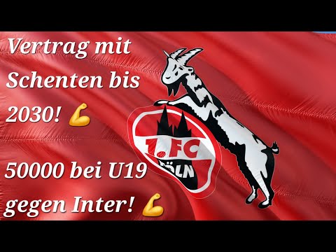 1. FC Köln - Schenten's contract extends until 2030 and the U19 team plays in front of a sold-out...