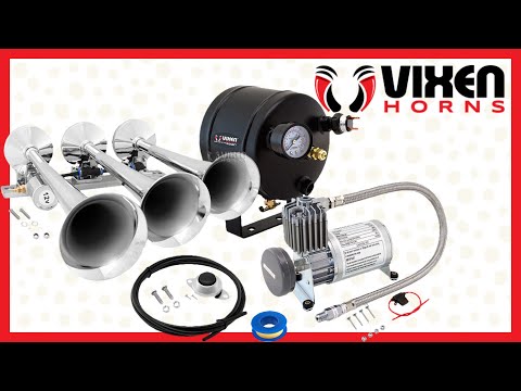 📢 VIXEN HORNS VXO8805/3118 Full Train Air Horn System Kit 🔥