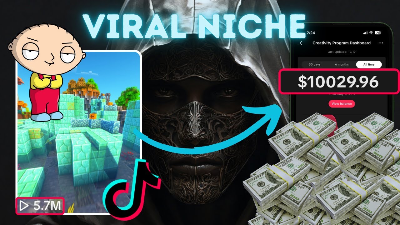 NEW 'Cartoon' Niche Makes $10k/Month - TikTok Creativity Program