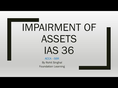 IAS 36 Impairment of Assets- ACCA SBR (in Depth) by Rohit Singhal