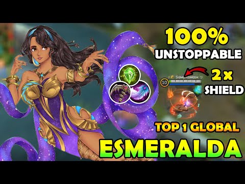 Truly UNSTOPPABLE BOSS Esmeralda Perfect Gameplay -Top 1 Global Esmeralda Samykamaskツ-Mobile Legends