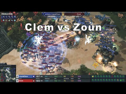 Starcraft II HomeStory Cup XXII 2022 Dec17 LiquidClem(T) v Zoun(P) Game 4 MAP-ESL Tropical Sacrifice