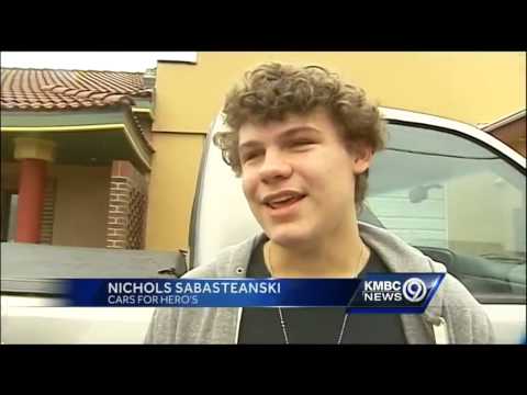 Restored pickup truck given to hero's family