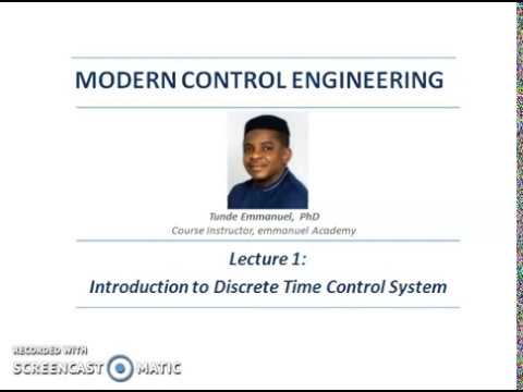 Lecture 1:   Introduction to Digital Control System