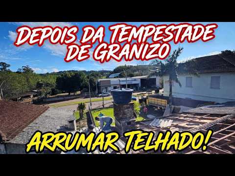 PREJUÍZO GRANDE. Agora é hora de arrumar os telhados!!
