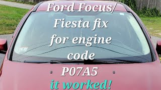 dtc p07a5 quickly Fix