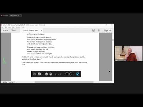 DAY 1 AFTERNOON SUTTA CLASS   AJAHN BRAHMALI 2022  BGF 30 APR 2022