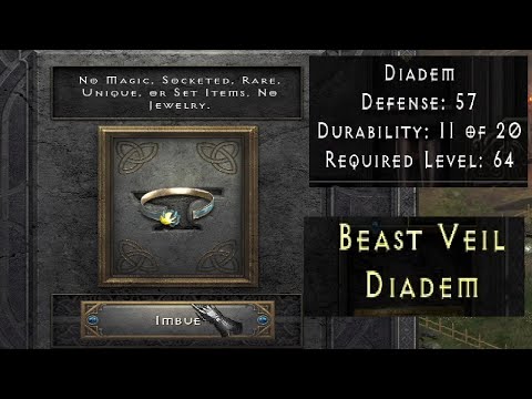 Imbueing a White DIADEM in Hell Difficulty using Charsi's Mallet imbue quest  reward, is it SUPER ?