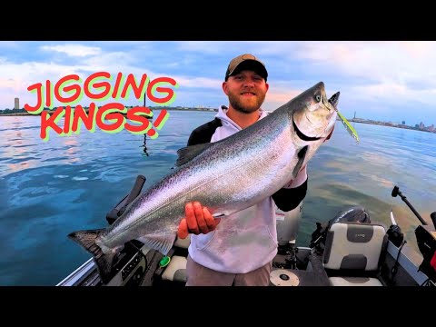 Jigging Staging King Salmon! (Limit)
