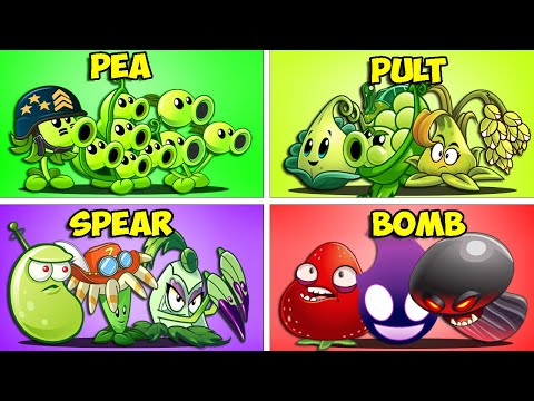 5 Best Team Plants POWER-UP Battlez - Who Will Win? - PvZ 2 Team Plant vs Team Plant