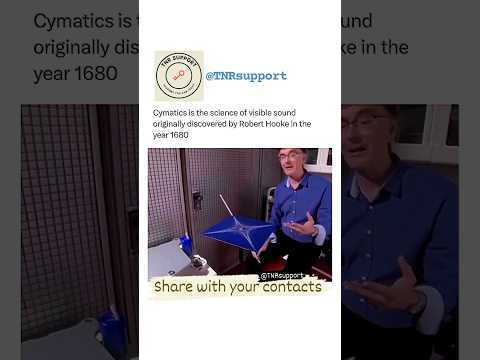 Cymatics - modal vibrational phenomena ⚛️ #shorts #youtubeshorts #physics