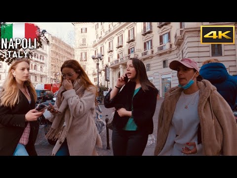 NAPOLI 🍕 2022, Piazza Vanvitelli Walking Tour - 2022 |Naples, Italy |4k UHD