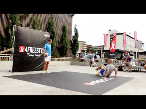 Quarter-final - Joakim Evensen vs Erlend Fagerli - Norwegian Freestyle Football Championship 2014