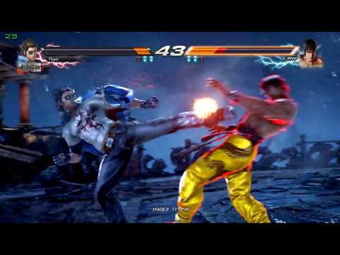 Tekken 7 - Hwoarang Vs Law Best Fight / R7 250X 1Gb + C2Q Q9550 - GamingScout247
