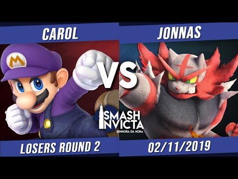 Smash Na Invicta #30 - Carol (Pikachu, Mario) vs Jonnas (Incineroar) - SSBU Losers Round 2