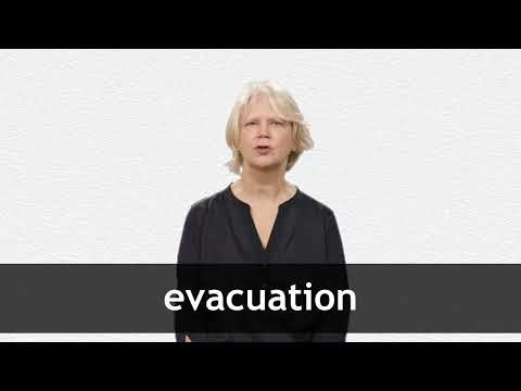 EVACUATION definition and meaning | Collins English Dictionary