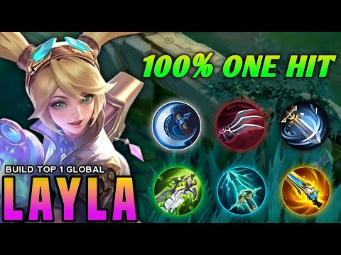 LAYLA INSANE DAMAGE 1 HIT BUILD 2025!! (100% ONE HIT!) BUILD TOP GLOBAL LAYLA 2025 - MLBB