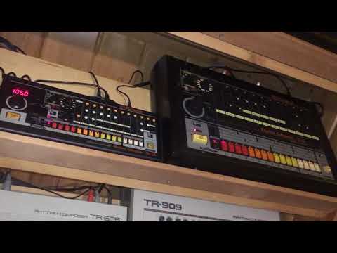 Roland Boutique TR-08 and a TR-808.