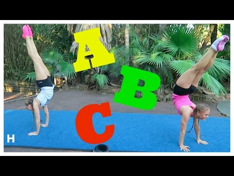 ABC Acro & Gymnastics Challenge! | The Rybka Twins