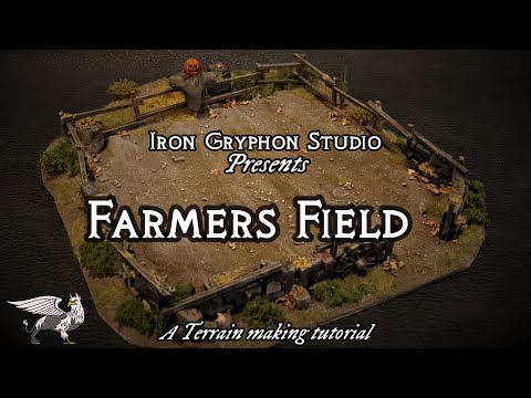 Iron Gryphon Studio - Ep 61 Farmers Field (halloween, autumn, fall, pumpkin, tabletop terrain)