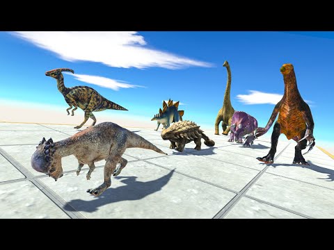HERBIVORE NEIGHBORS attack BRACHIOSAURUS AGAIN ARBS Animal Revolt Battle Simulator