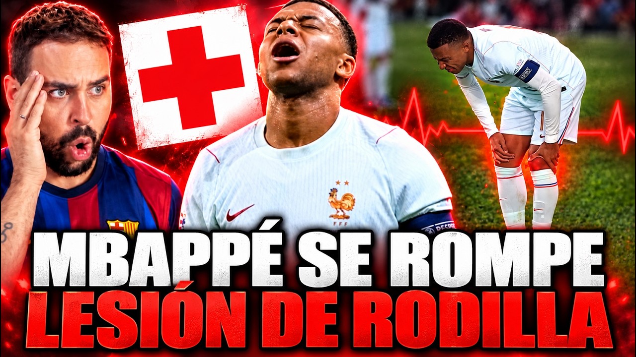 🚨¡DRAMÁTICO! MBAPPÉ se ROMPE ¡LESIÓN de RODILLA! "NO PINTA BIEN" ¡PROBLEMA GRANDE en el MADRID!