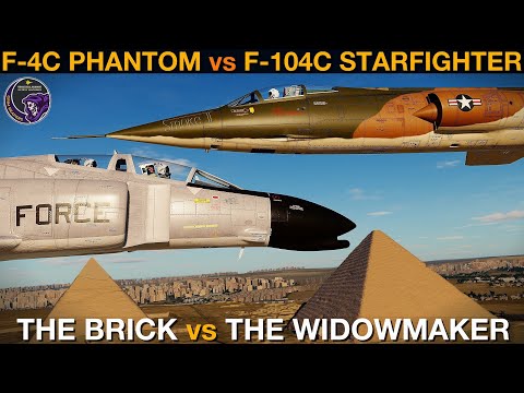F-4C Phantom II vs F-104C Starfighter: 1960's USAF Sled Dogfight | DCS